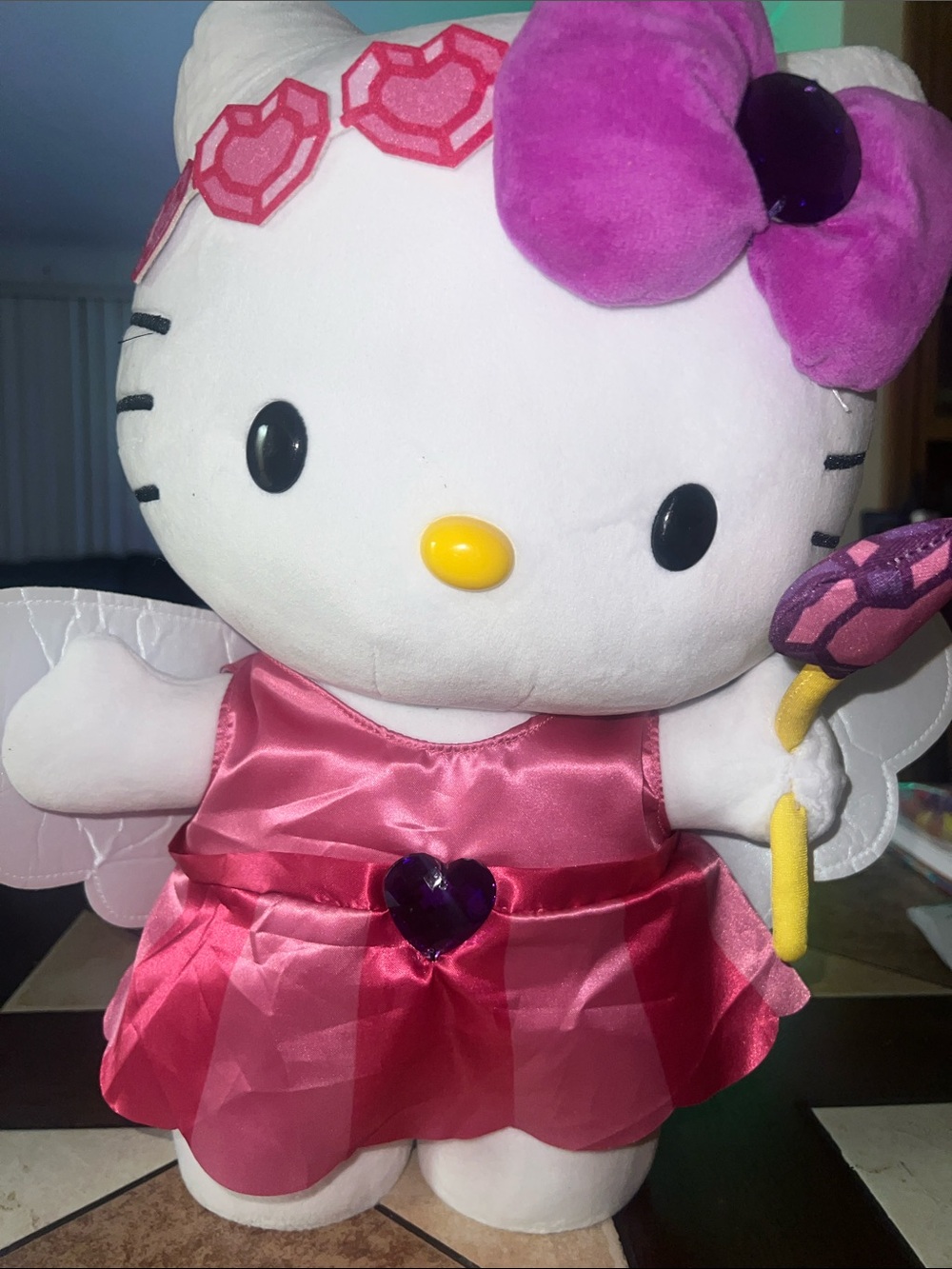 Hello Kitty Pink and Purple Fairy Plush with Yellow Wand - Picture 13 of 14